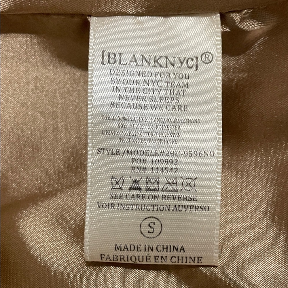 Blank NYC Beige Leather Jacket - Picture 7 of 11